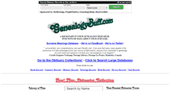 Desktop Screenshot of genealogybuff.com